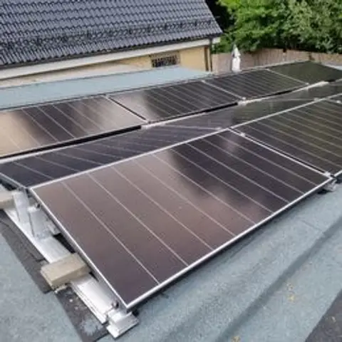 Solaranlage auf einem Dach
